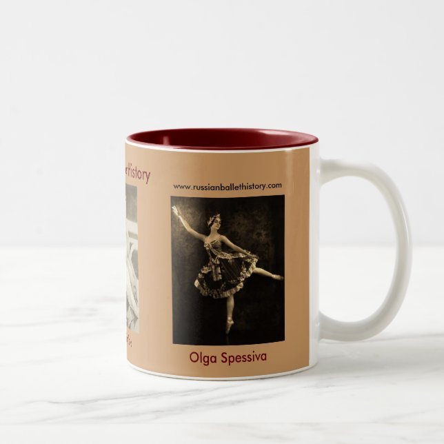 Ballets Russes Trio of Dancers Two-Tone Coffee Mug (Right)