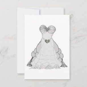 Ballgown dress invitation
