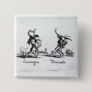Balli de Sfessania, c.1622 2 Inch Square Button
