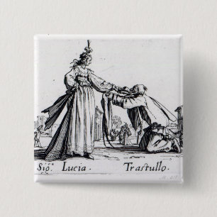 Balli de Sfessania, c.1622 2 Inch Square Button