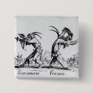 Balli de Sfessania, c.1622 2 Inch Square Button