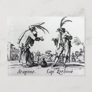Balli de Sfessania, c.1622 2 Postcard