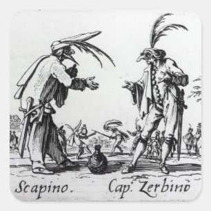 Balli de Sfessania, c.1622 2 Square Sticker