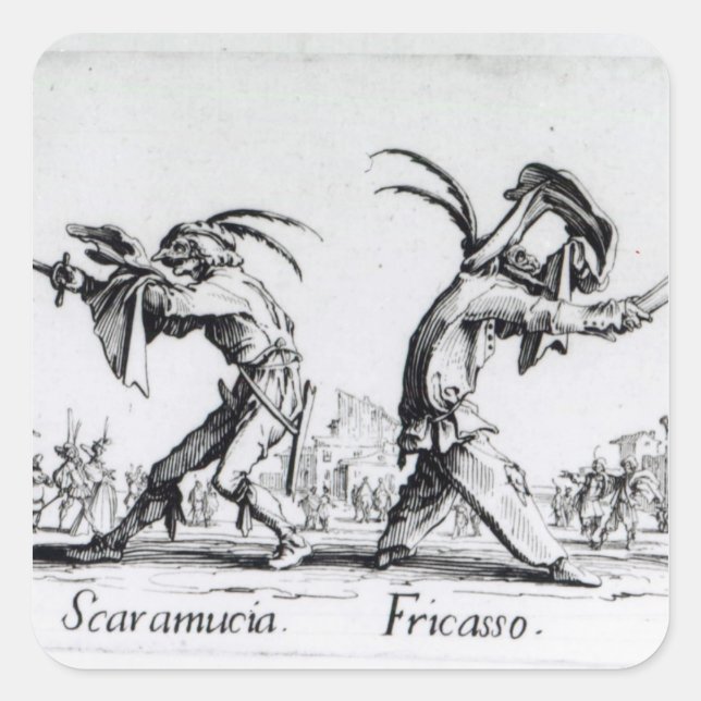 Balli de Sfessania, c.1622 Square Sticker (Front)