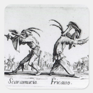 Balli de Sfessania, c.1622 Square Sticker