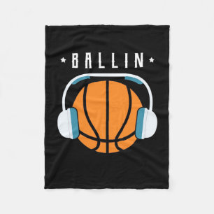 Ballin Basketball Art Fleece Blanket