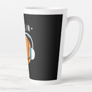 Ballin Basketball Art Latte Mug
