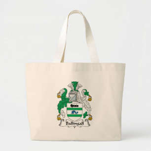 Ballingall Family Crest Large Tote Bag