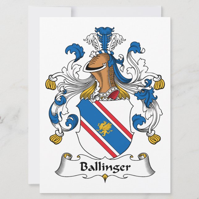 Ballinger Family Crest (Front)