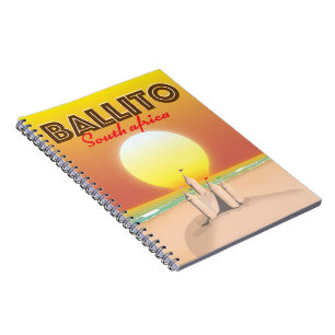 Ballito South african travel poster Notebook