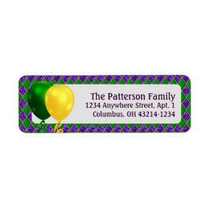 Balloirs Mardi Gras Party et Motif Jacquard