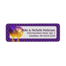 Balloirs Mardi Gras Party & Jacquard violet