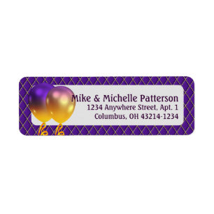 Balloirs Mardi Gras Party & Jacquard violet