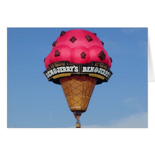Ballon à air chaud de cornet de crème glacée (Devant horizontal)