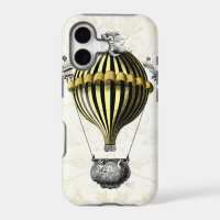 Ballon baroque noir jaune