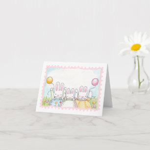 Ballon Bunny Birthday Card