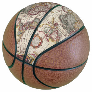 Ballon De Basket 1652 Carte du monde, Doncker Sea Atlas Carte du mo