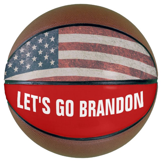 BALLON DE BASKET ALLONS BRANDON AMERICAN FLAG BASKETBALL (Devant)