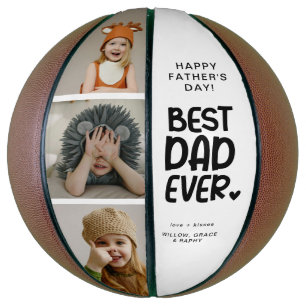 Ballon De Basket Amusant moderne 'MEILLEUR PÈRE JAMAIS' 3 Photo