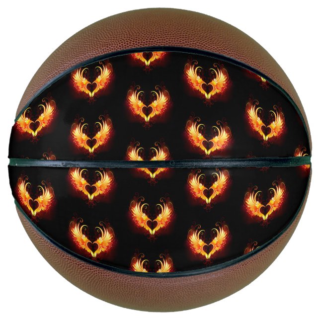 Ballon De Basket Angel Fire Heart with Wings (Devant)