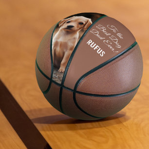 Ballon De Basket Au meilleur papa de chien jamais personnalisé phot