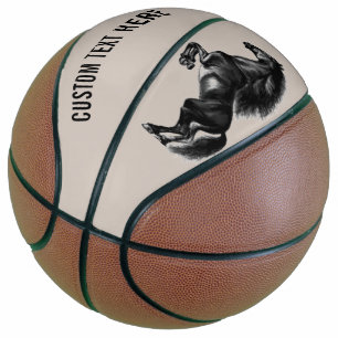 Ballon De Basket Basket-ball à cheval droit - Texte et couleurs per