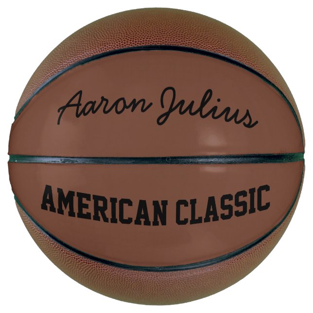 Ballon De Basket Basket-ball américain classique personnalisé (Devant)