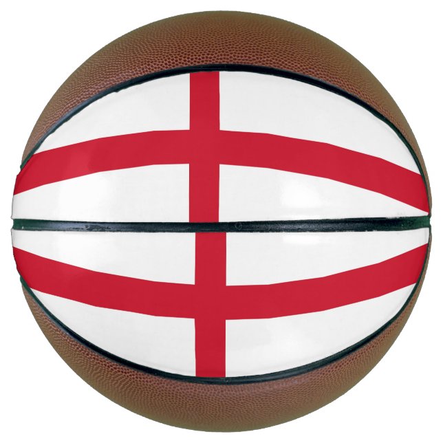 Ballon De Basket Basket-ball complet avec drapeau d'Angleterre, Roy (Devant)