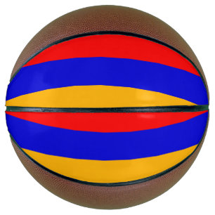 Ballon De Basket Basket-ball complet avec drapeau d'Arménie