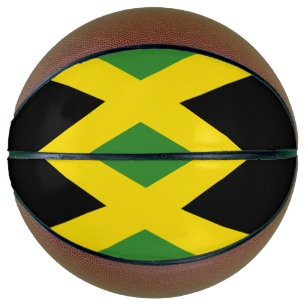 Ballon De Basket Basket-ball complet avec drapeau de la Jamaïque