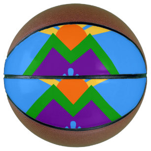 Ballon De Basket Basket-ball complet avec drapeau de Manitou Spring