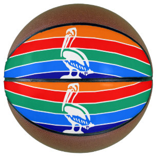 Ballon De Basket Basket-ball complet avec drapeau de Saint-Pétersbo