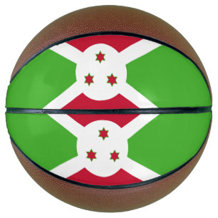 Ballon De Basket Basket-ball complet avec drapeau du Burundi