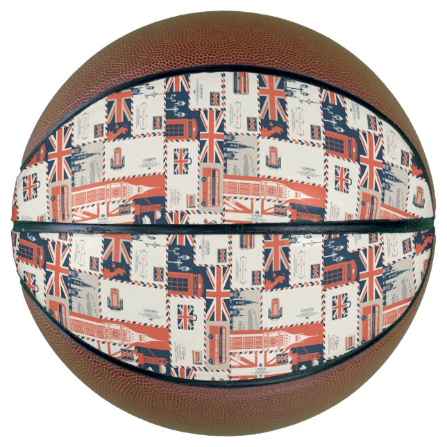 Ballon De Basket Basket-ball de la Poste de Londres (Devant)