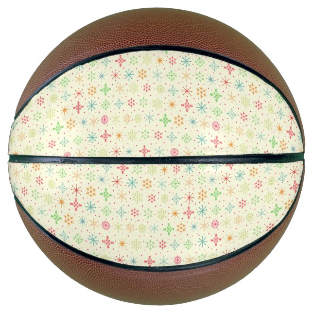 Ballon De Basket Basket-ball Retro Stars (Devant)