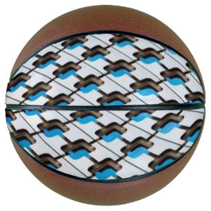 Ballon De Basket Basket Bleu gris