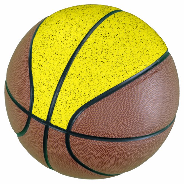 Ballon De Basket Basket Confetti Jaune (Incliné)