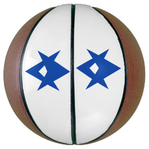 Ballon De Basket Basketball de taille réelle avec le drapeau de la
