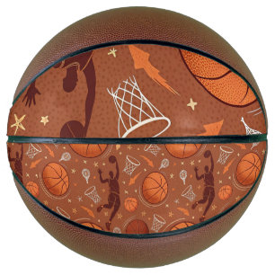 Ballon De Basket Basketball de taille réelle avec motif d'action de