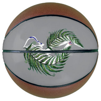 Ballon De Basket Basketball NZ Aotearoa Design de fougère