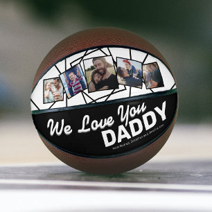 Ballon De Basket Basketball personnalisé « On t'aime Papa »