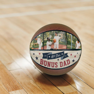 Ballon De Basket Bonus papa All-Star Photo personnalisée Stepdad