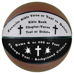 Ballon De Basket Boule de basketball de verse biblique personnalis