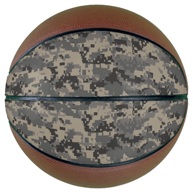 Ballon De Basket Camouflage numérique armée pixel photo imprimé (Devant)