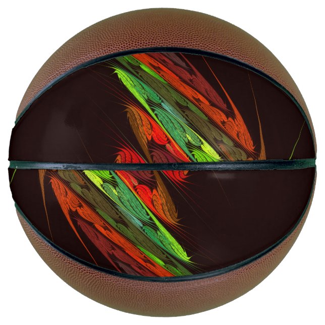 Ballon De Basket Chameleon Art Abstrait (Devant)