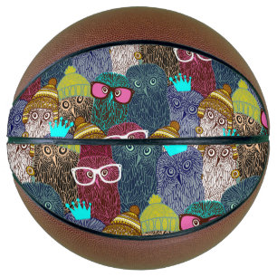 Ballon De Basket Chouette dans la couronne