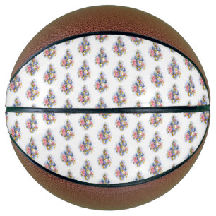 Ballon De Basket Clé de fer avec roses roses roses