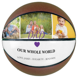 Ballon De Basket Collage de photos de papa moderne Cadeau de fête d