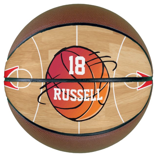 Ballon De Basket Conception sportive de basket-ball personnalisée (Devant)