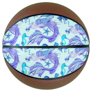 Ballon De Basket Créature de la fée mauve de sirène